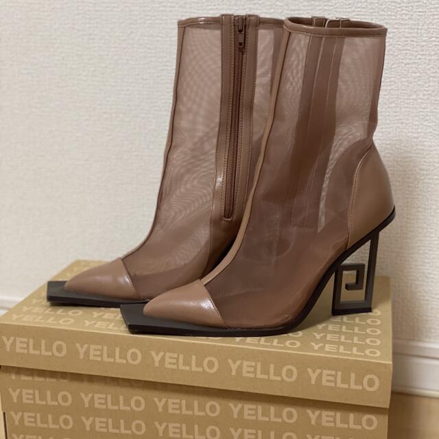 だきます Yellow boots - YELLO BOUJEE MESH SHORT BOOTSの通販 by