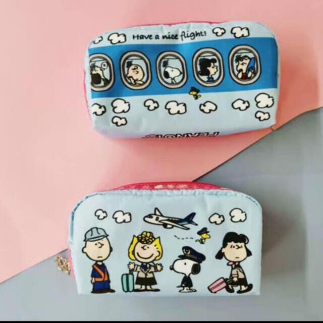 新品　ANA機内販売　レスポートサック　ポーチ　PEANUTS スヌーピー