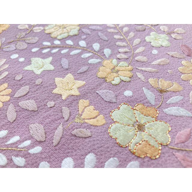 希少 辻が花 総刺繍 蘇州刺繍 金駒刺繍 訪問着 浪花鼠 紫 753 レディースの水着/浴衣(着物)の商品写真