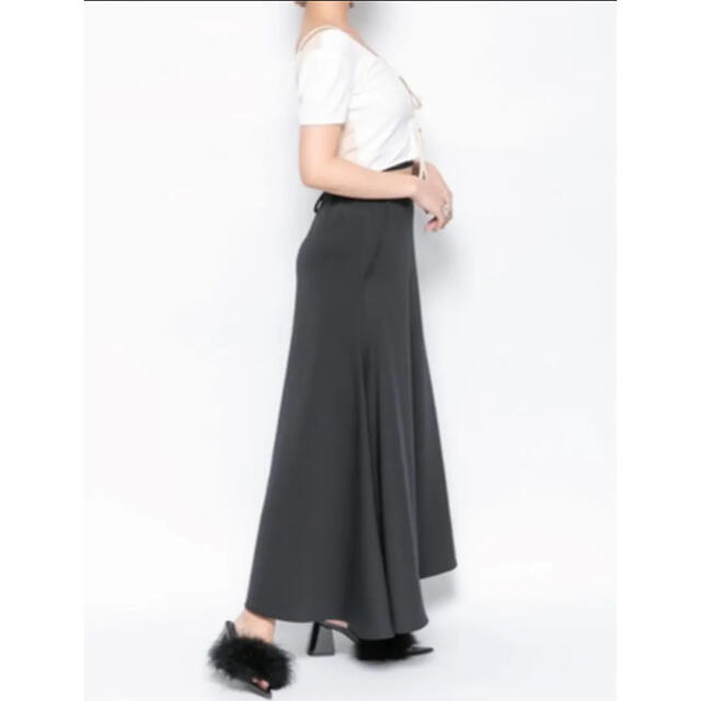 melt the lady button strap skirt グレー