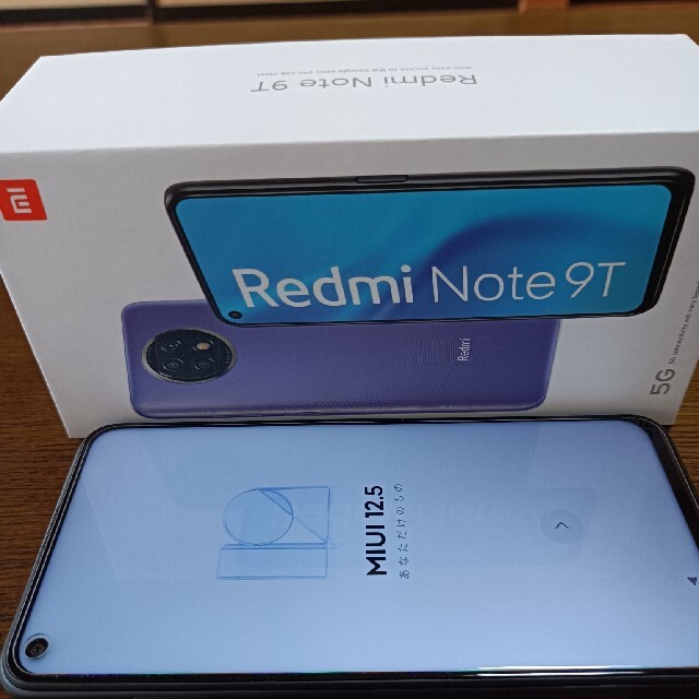 Redmi Note 9T 64GB ブラック☆おまけブック型ケース付 スマホ/家電/カメラのスマートフォン/携帯電話(スマートフォン本体)の商品写真