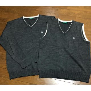 ベネトン(BENETTON)の高校　制服　ベスト　セーター(ニット/セーター)