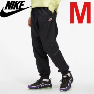 US NIKE 珍品 珍色 ナイロン パンツ マット 裏地付き M