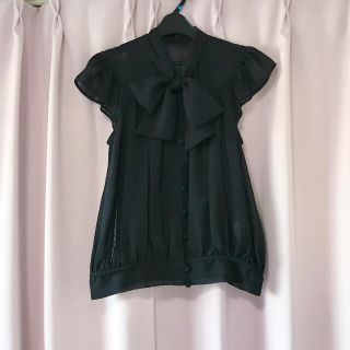 プロポーションボディドレッシング(PROPORTION BODY DRESSING)のPROPORTION BODY DRESSING ドットリボンタイブラウス(シャツ/ブラウス(半袖/袖なし))