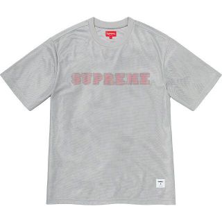 シュプリーム(Supreme)のSupreme Dazzle Mesh S/S Top メッシュ Tシャツ 銀(Tシャツ/カットソー(半袖/袖なし))