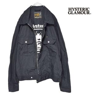 ヒステリックグラマー(HYSTERIC GLAMOUR)のヒステリックグラマー 裏地プリント ジップジャケット 黒 M メンズ ブルゾン(その他)