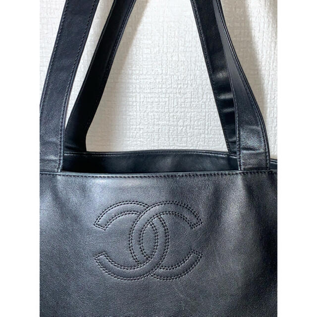 CHANEL トートバッグ ロゴマーク 黒 - www.sorbillomenu.com