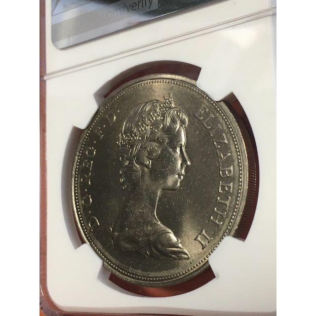 1972年 イギリス 25ペンス 銀貨 ロイヤルウェディング NGC MS64 www ...