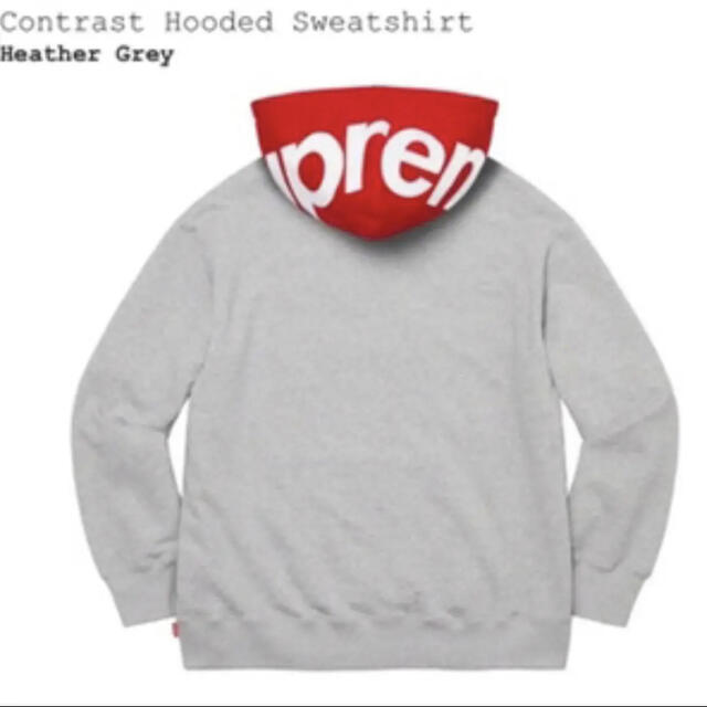 Supreme contrast hooded sweat shirts
