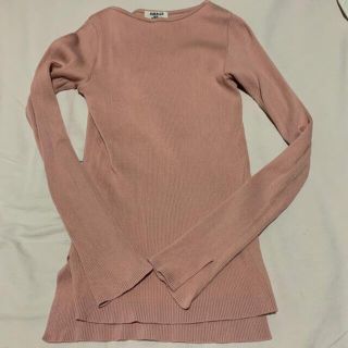 試着のみ美品☆Ronherman AURALEE ギザボートネックリブニット