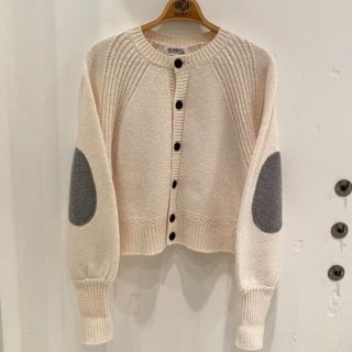 ビームスボーイ(BEAMS BOY)のbeams boy エルボーパッチカーディガン　2020AW(カーディガン)