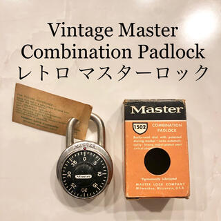 Master Lock マスターロック　鍵　南京錠　アメリカ製　アンティーク(旅行用品)