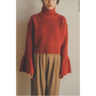 CLANE BELL SLEEVE TURTLE KNIT TOPS(ニット/セーター)