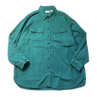 XL エルエルビーン LLBEAN 赤紫 ヘビーウエイト シャモアクロスシャツ