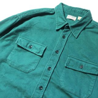 エルエルビーン L.L.Bean 長袖 シャモアクロスシャツ メンズXL /eaa308249