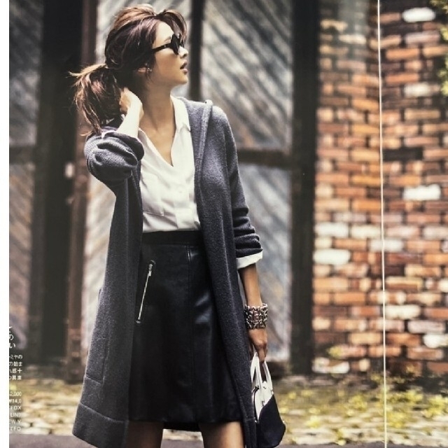フォクシー FOXEY ニットパーカー 42 ローズゴールド Cozy コージー