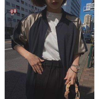 アメリヴィンテージ(Ameri VINTAGE)のAmeri◆AMERI FRAGMENT BLOUSON ブラック M(ブルゾン)