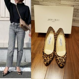 ジミーチュウ(JIMMY CHOO)の【美品】Jimmy Choo ハラコ　パンプス23.5(ハイヒール/パンプス)