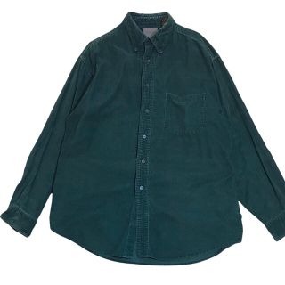 アートヴィンテージ(ART VINTAGE)の【90s】セントジョンズベイ コーデュロイシャツ 長袖 M 緑 輸入古着 BD(シャツ)