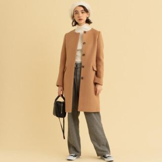 ビューティアンドユースユナイテッドアローズ(BEAUTY&YOUTH UNITED ARROWS)のBY  ビーバーノーカラーコート(ロングコート)