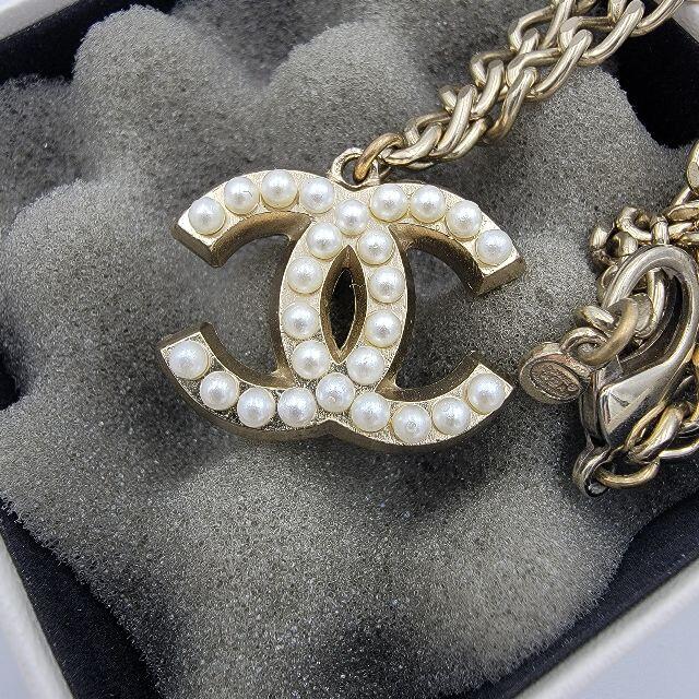 完成品 CHANEL - 大きめ 確実正規品 シャネル パール ネックレス