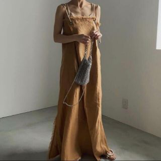 アメリヴィンテージ(Ameri VINTAGE)のameri vintage MEDI ROPE STRAP TUCK DRESS(ロングワンピース/マキシワンピース)