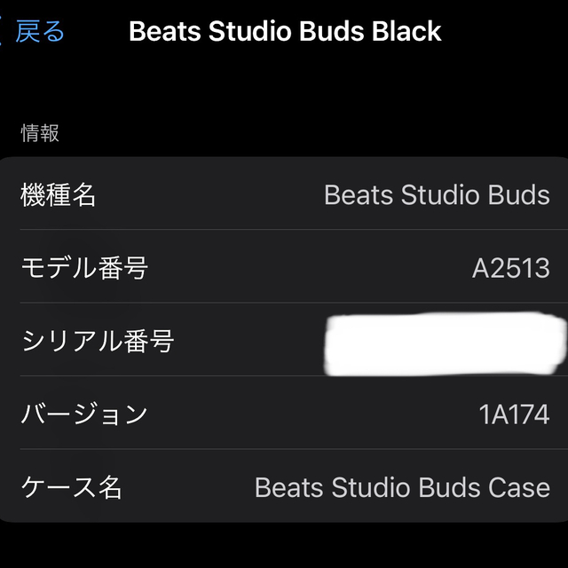 Beats Studio Buds 充電ケース ブラック