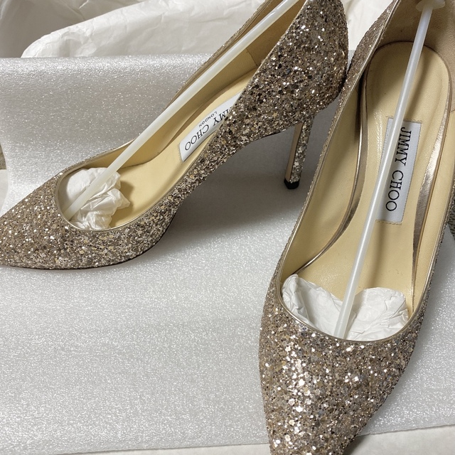 JIMMY CHOO(ジミーチュウ)のJIMMY CHOO ROMY85 ブライダルシューズ レディースの靴/シューズ(ハイヒール/パンプス)の商品写真