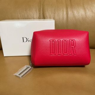 ディオール(Dior)のビビットカラーでクリスマス気分♪ディオールノベルティ　ポーチ(ポーチ)