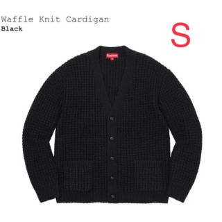 シュプリーム(Supreme)のSupreme Waffle Knit Cardigan Black S(カーディガン)