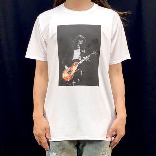 【ジミー ペイジ】新品  レスポール ギター レッドツェッペリン Tシャツ(Tシャツ/カットソー(半袖/袖なし))