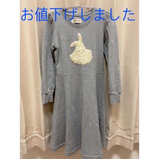 フランシュリッペ(franche lippee)の【最終お値下げ】フランシュリッペ　ぴったんこうさぎワンピース(ひざ丈ワンピース)