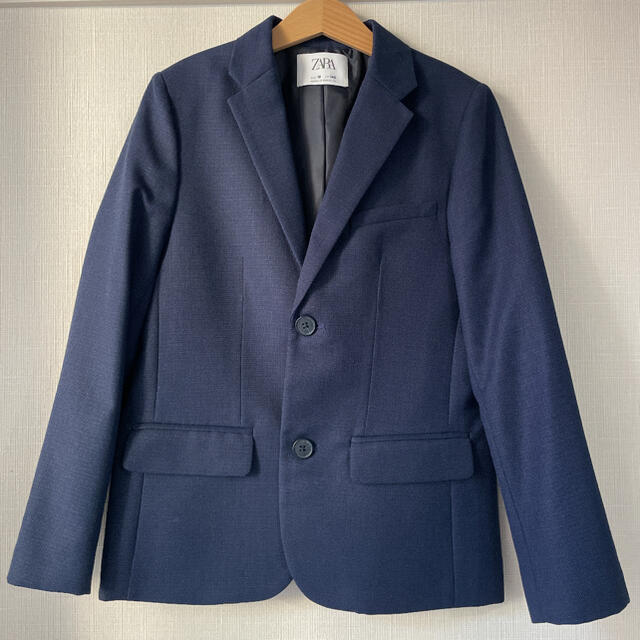 ZARA ザラテクスチャースーツ濃紺短時間のみ美品