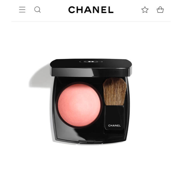 CHANEL(シャネル)の【美品】【箱あり】シャネル ジュコントゥラスト#72  ローズイニシアル コスメ/美容のベースメイク/化粧品(チーク)の商品写真