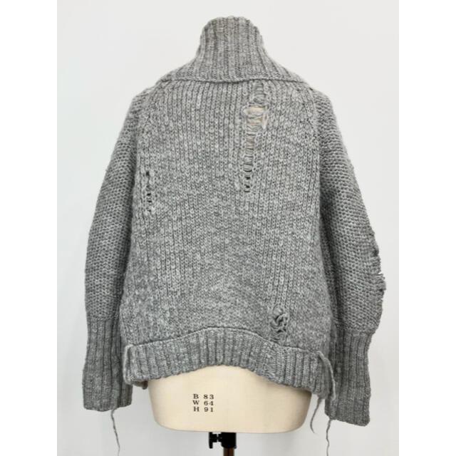 Y's - 美品 Y's ワイズ 19AW ダメージ加工 ローゲージニット