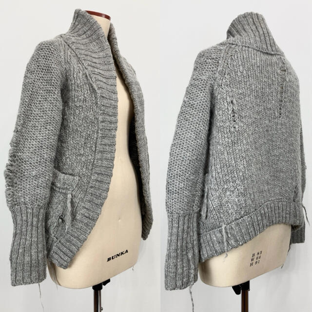 Y's - 美品 Y's ワイズ 19AW ダメージ加工 ローゲージニット