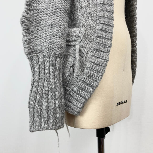 Y's - 美品 Y's ワイズ 19AW ダメージ加工 ローゲージニット