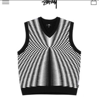 stussy psychedelic check vest Lサイズ