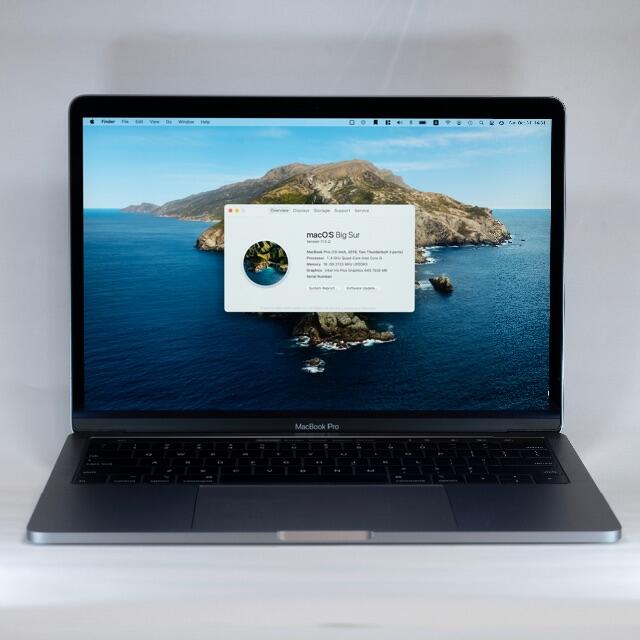 MacBook Pro 2019 13インチ USキーボード バッテリー交換済 
