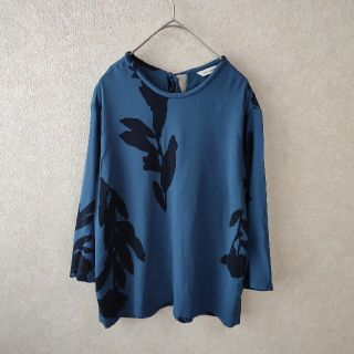 マリメッコ(marimekko)のマリメッコ　ボタニカルブループルオーバー(シャツ/ブラウス(長袖/七分))