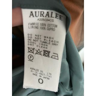 オーラリー AURALEE 20ss ステンカラー コート グラデーションの通販