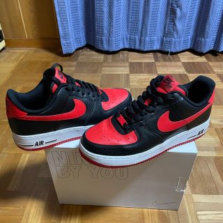 ナイキ(NIKE)のナイキバイユー　nikebyyou エアフォース1 airforce1 ブレッド(スニーカー)