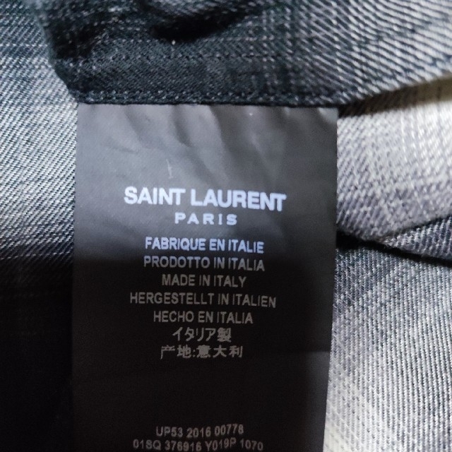 Saint Laurent - サンローラン チェックシャツの通販 by コボ|サン