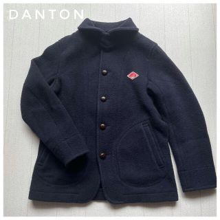 ダントン(DANTON)のDanton｜ダントン　ウールモッサ　ショートコート　ネイビー　36 古着(ピーコート)