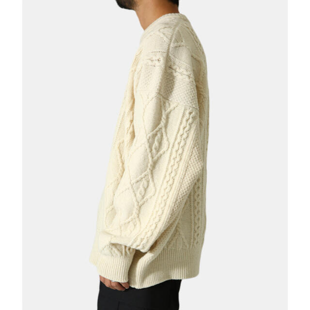 stein OVERSIZED CABLE KNIT LS オートミール 2