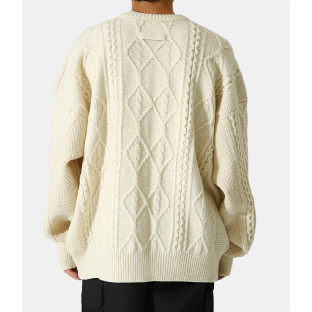 stein OVERSIZED CABLE KNIT LS オートミール 3