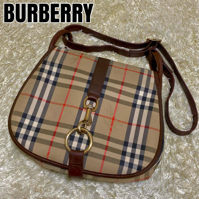 BURBERRY(バーバリー)の【希少　極美品】バーバリー ショルダーバッグ ノバチェック シャドーホース　 レディースのバッグ(ショルダーバッグ)の商品写真