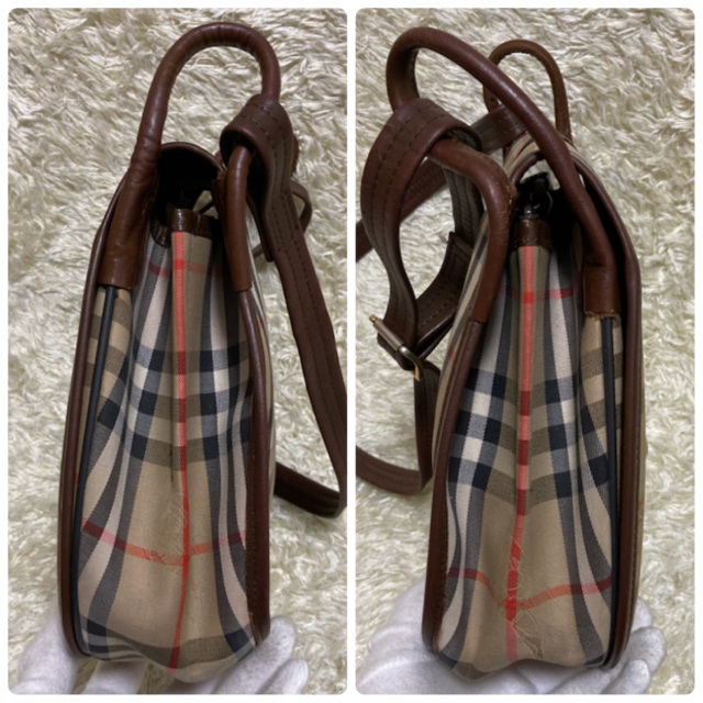 BURBERRY(バーバリー)の【希少　極美品】バーバリー ショルダーバッグ ノバチェック シャドーホース　 レディースのバッグ(ショルダーバッグ)の商品写真