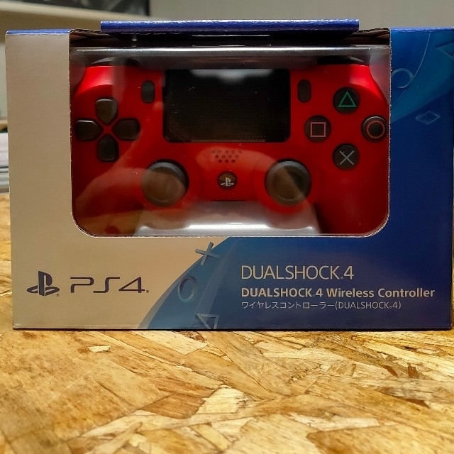 ★DUAL SHOCK4 マグマレッド純正・新品・未開封・保証付き・送料込