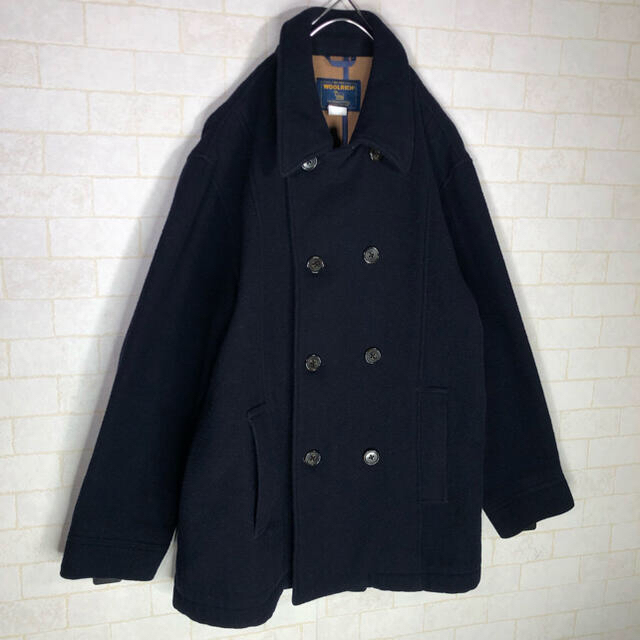 WOOLRICH(ウールリッチ)の【フォーマル】ウール リッチ　wool rich メルトン ダブル ピーコート メンズのジャケット/アウター(ピーコート)の商品写真